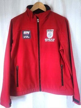 Grand Slam of Curling Softshell Jacket Womens Large Windproof Water Resistant